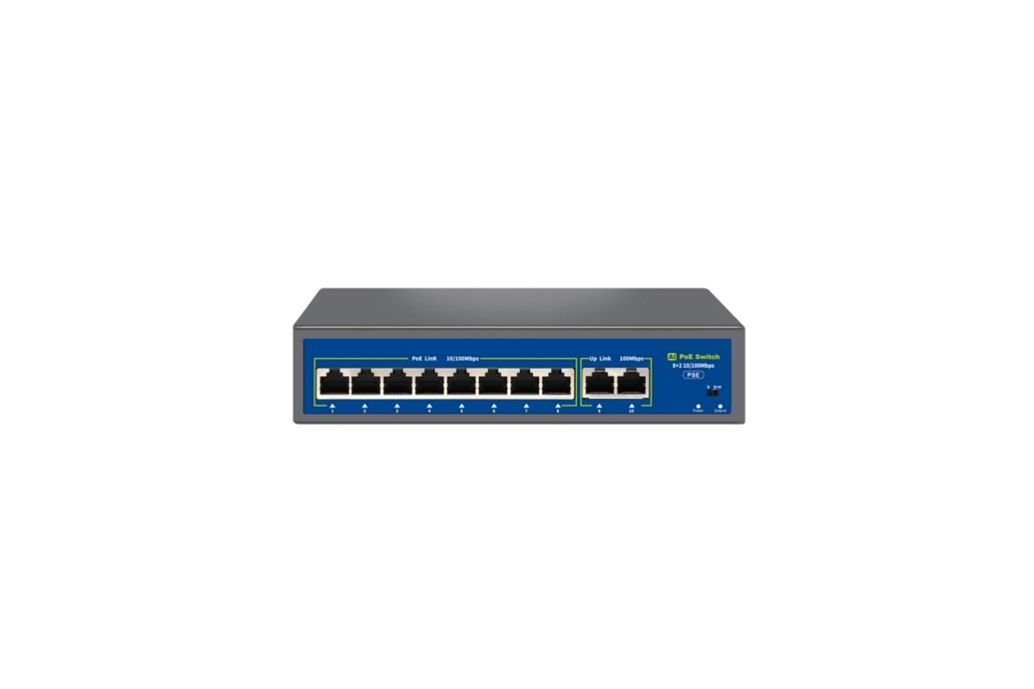 NV 8+2 Uplink Megabit Poe Switch