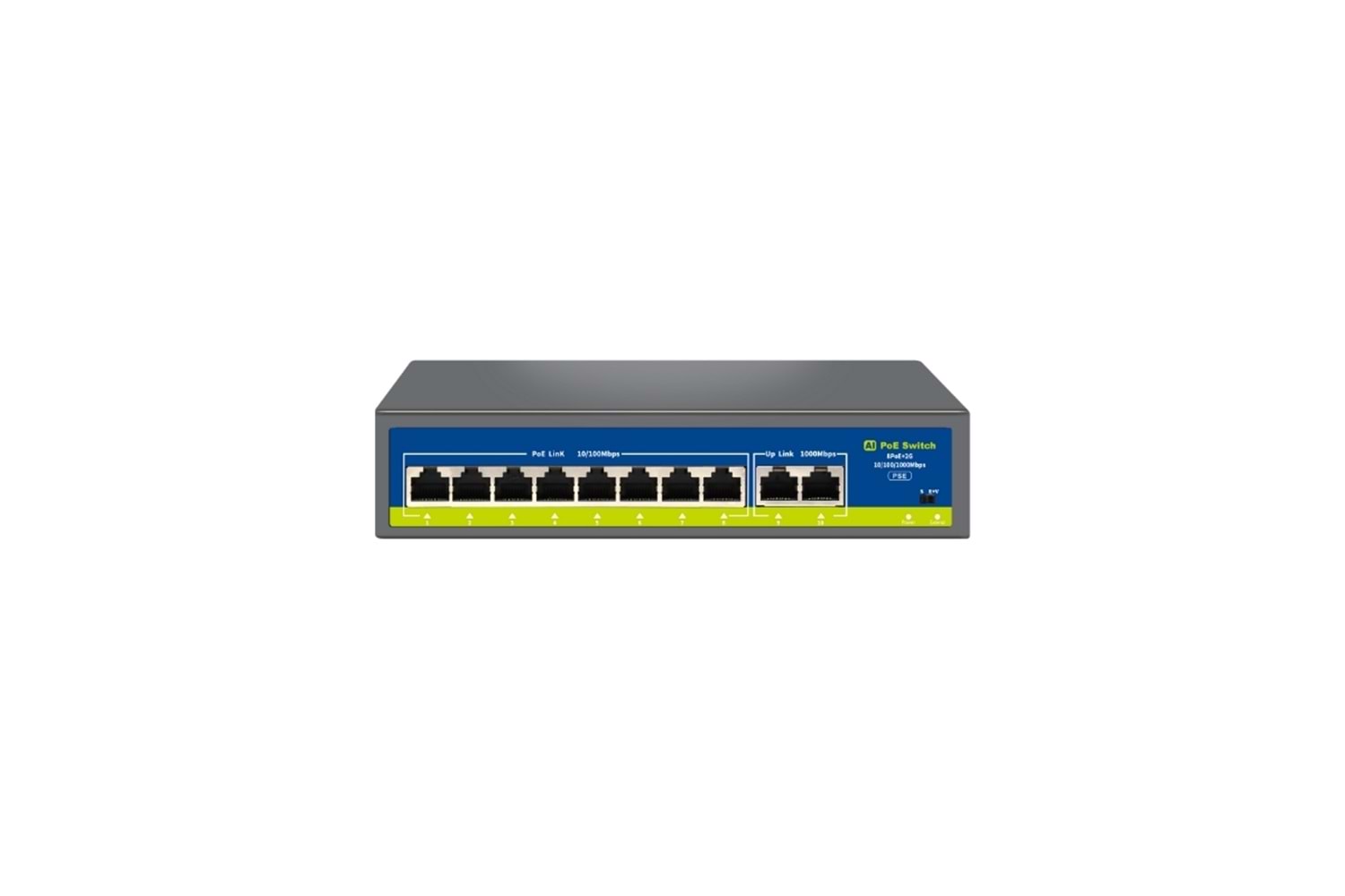 NV 8+2 Uplink Gigabit Poe Switch
