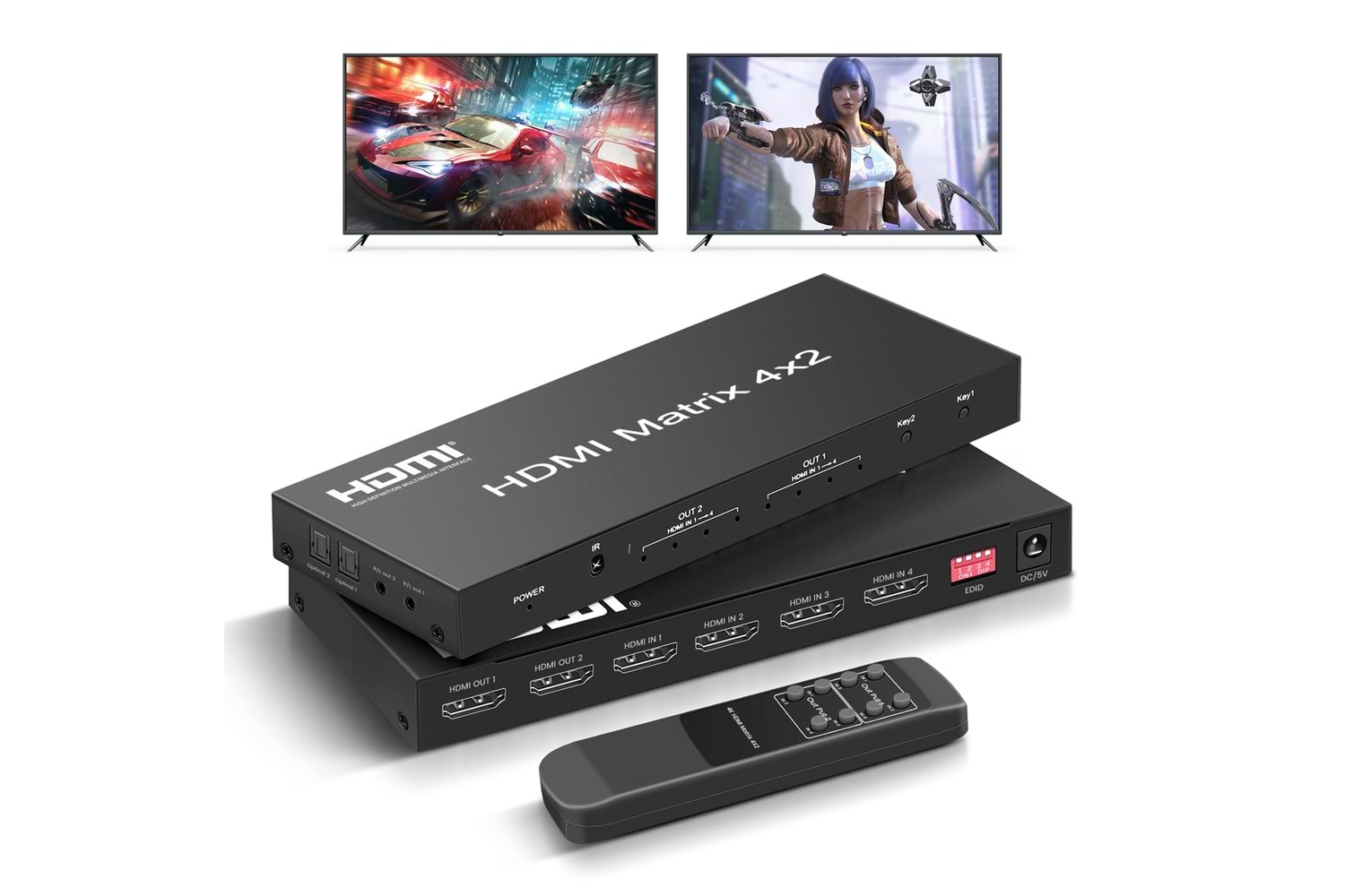 Hdmi Matrix 4X2 Extender