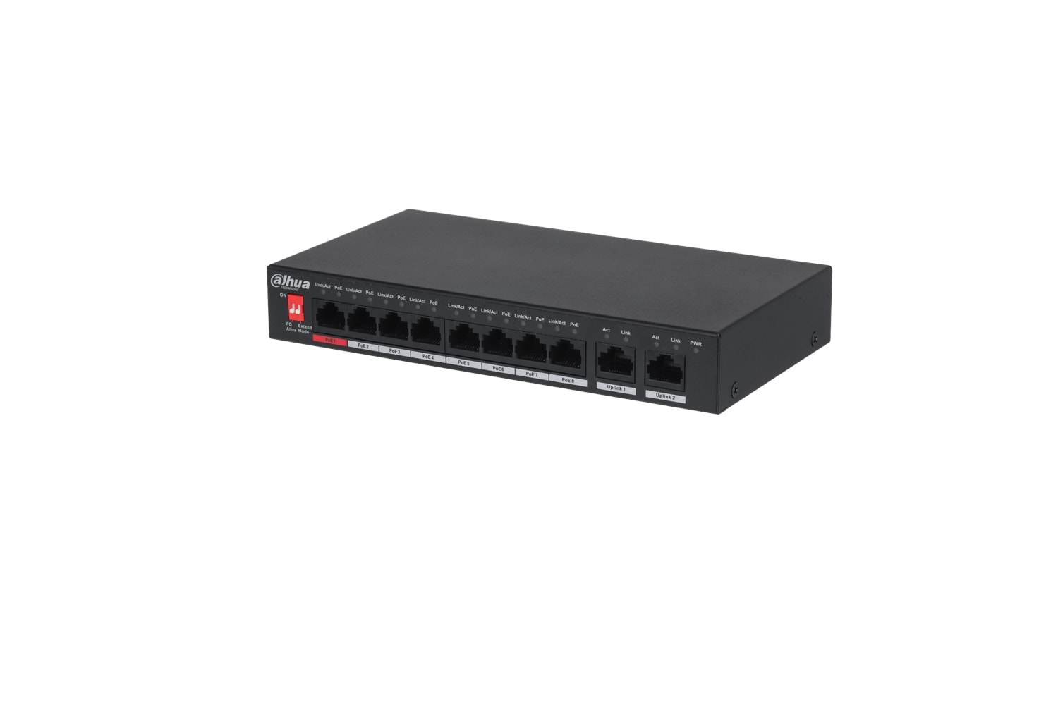 Dahua PFS3010-8ET-96 8 Kanal PoE Switch (8FE PoE+2GE)