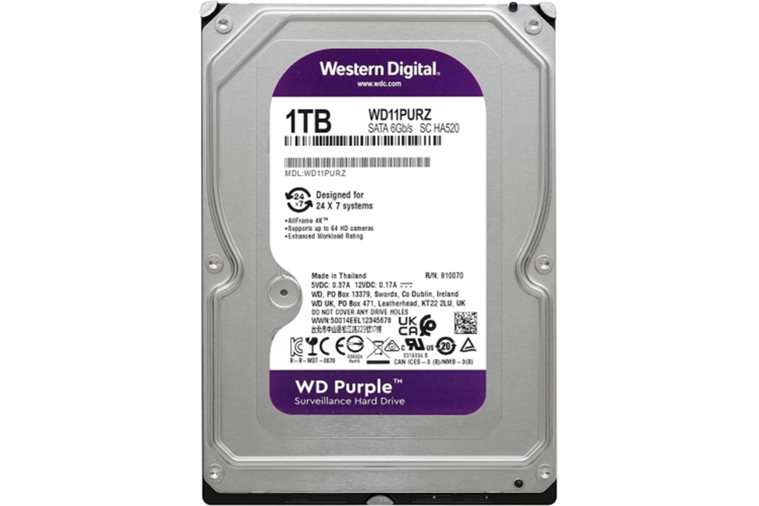 1 Tb Hdd 7/24 Güvenlik Diski