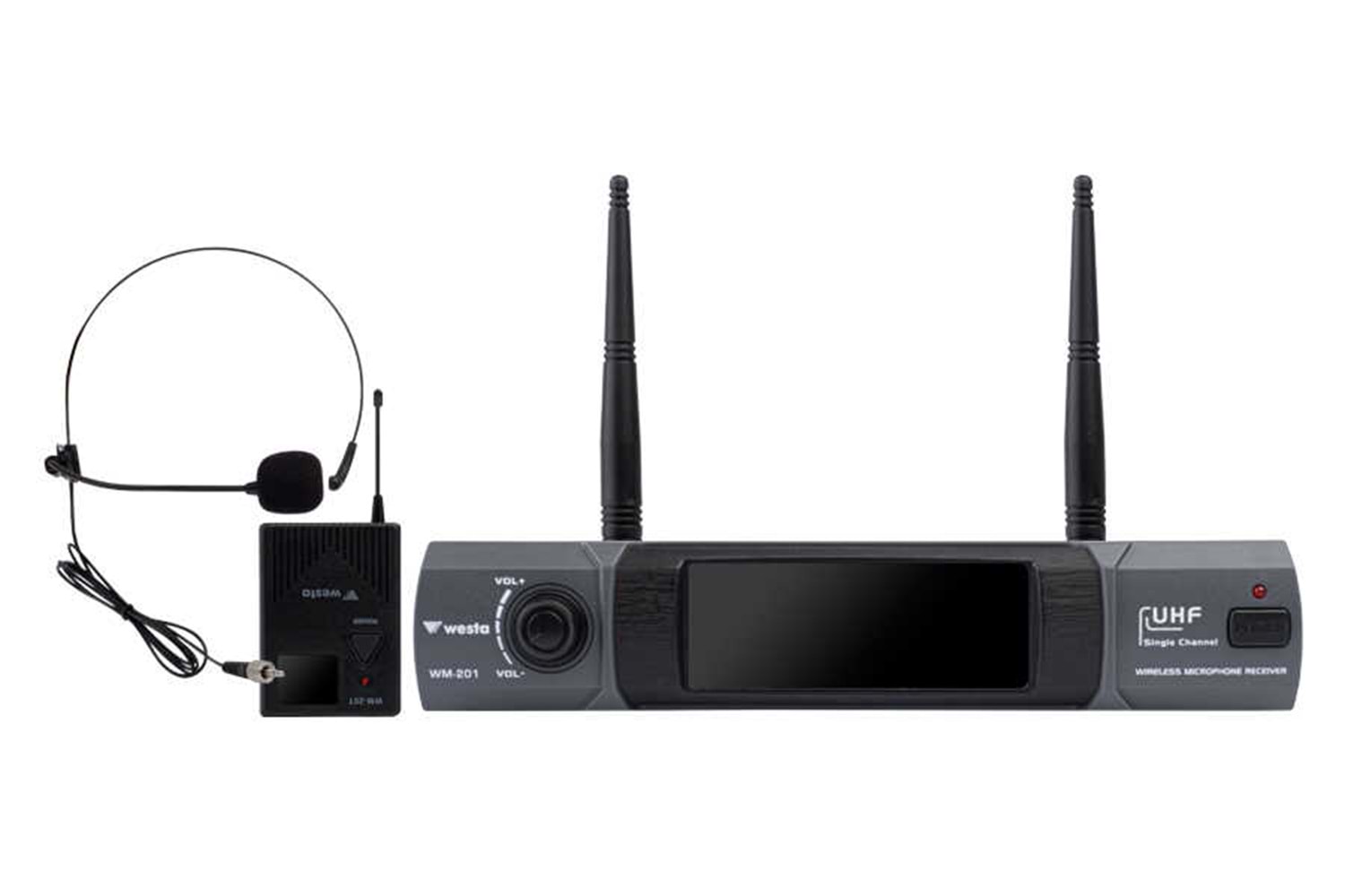 Westa WM-201T 1 Receiver+ 1 Lavalier(Yaka) Mikrofon
