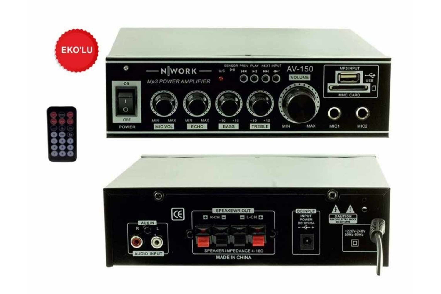 N Work Av-150 Hi-fi Stereo Audio Amplifier