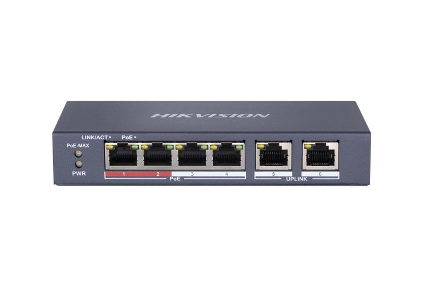 Hikvision DS-3E0106P-E/M 4+2 Megabit Poe Switch