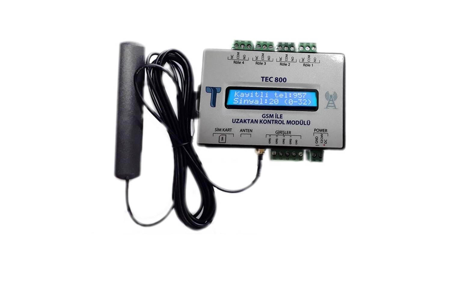 Tec800 4 Röleli Gsm Uzaktan Kontrol Modülü