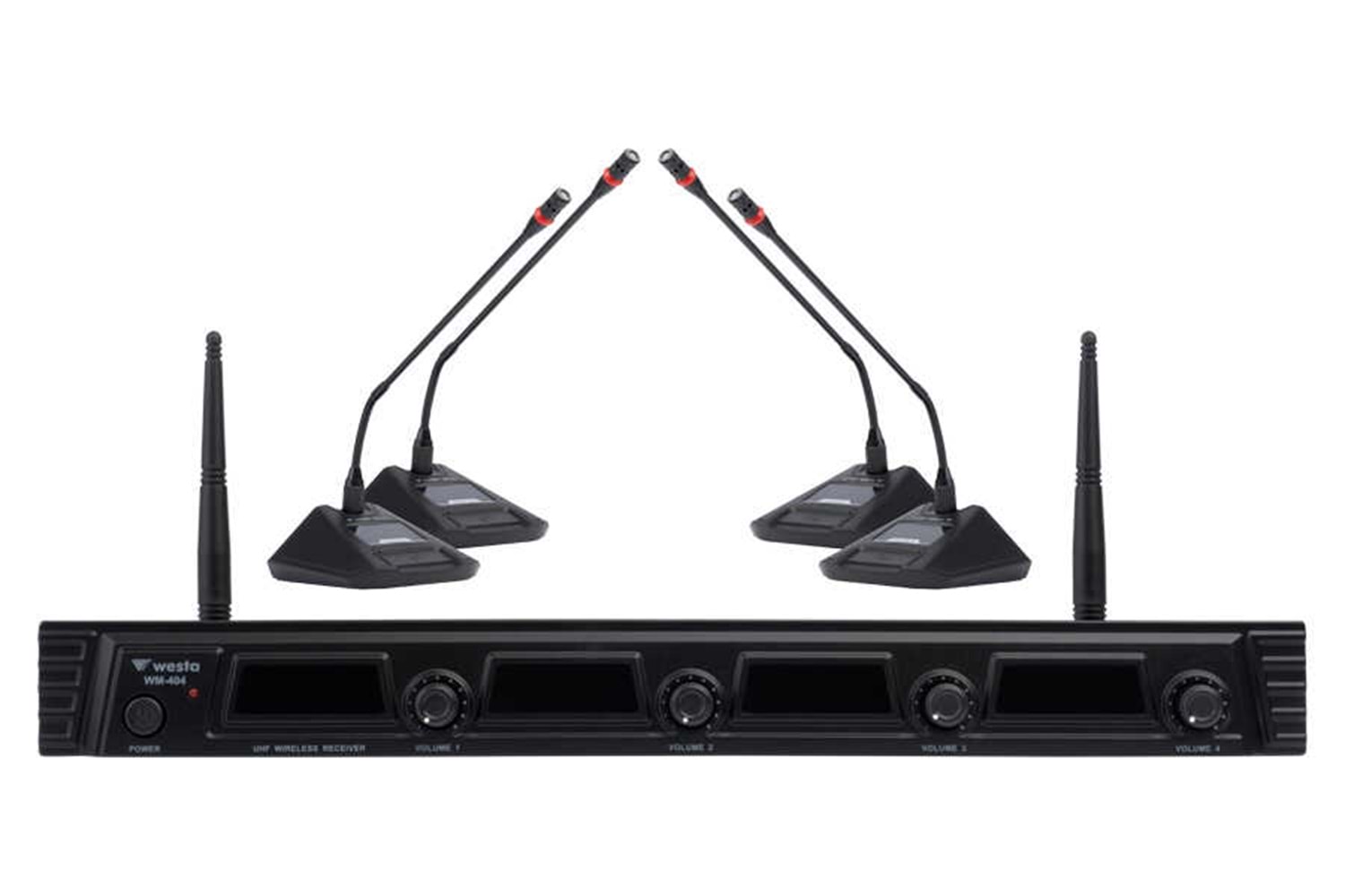 Westa Wm-404C - 4 Kanal UHF Masa Mikrofon Seti