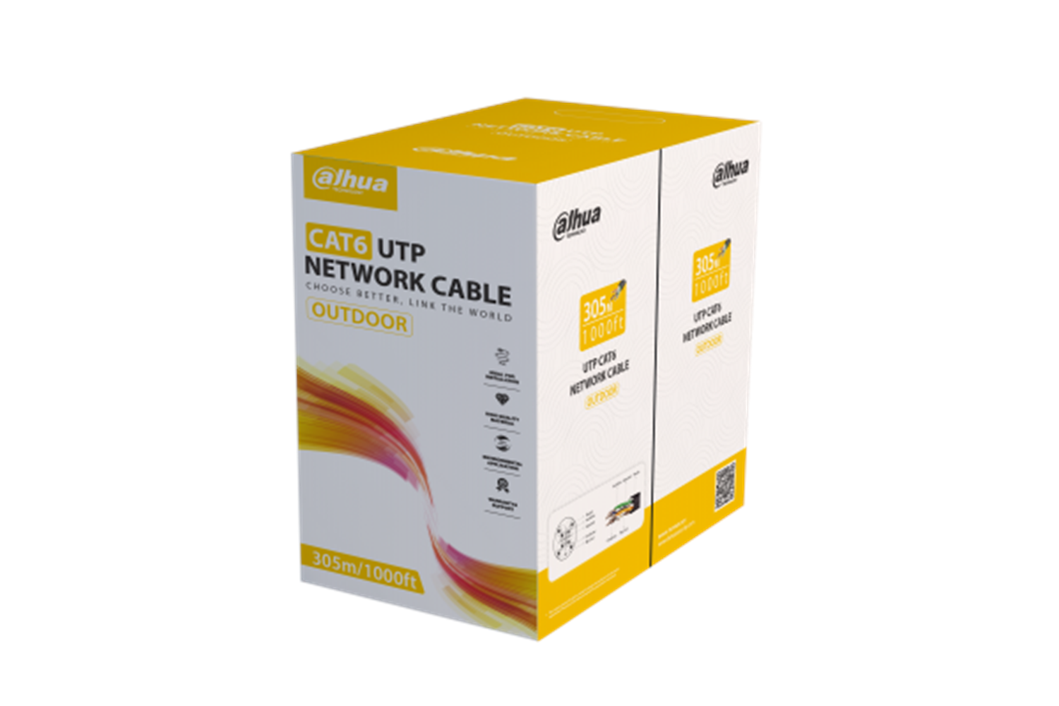 Dahua 305 Metre %100 Bakır Dış Ortam Cat6 Kablo