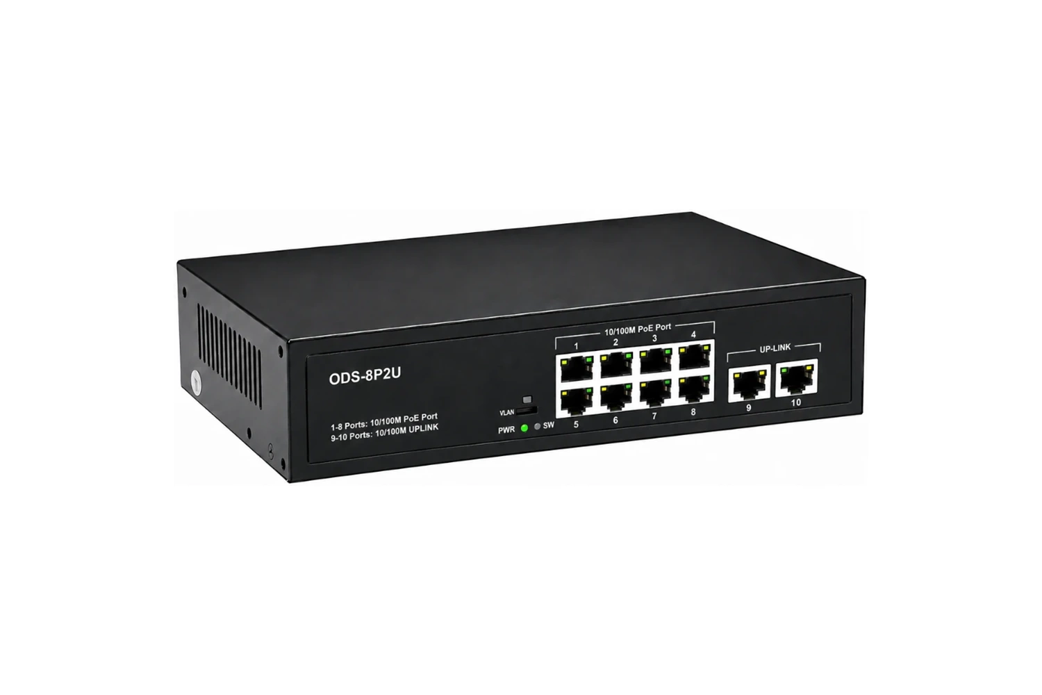 Ods R-8p2u Switch 8 Sfp Port 2 Uplink (Gigabit)Port