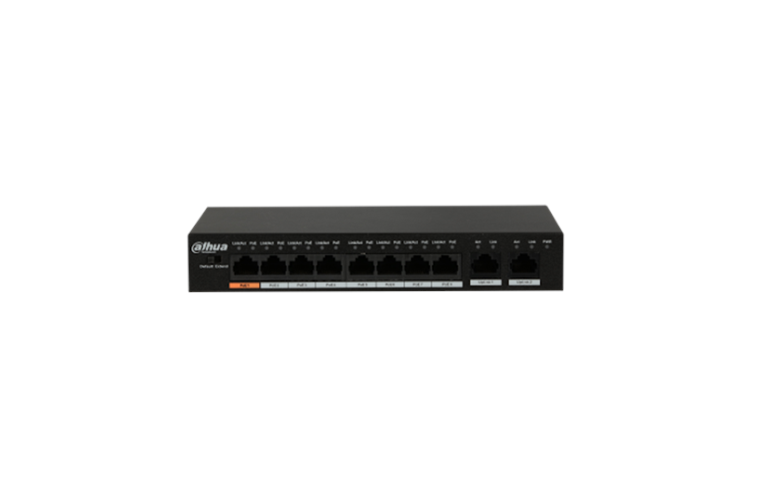 Dahua PFS3010-8GT-96-V2 8 Port Gigabit PoE Switch, (8GE PoE, Toplam 96W PoE)