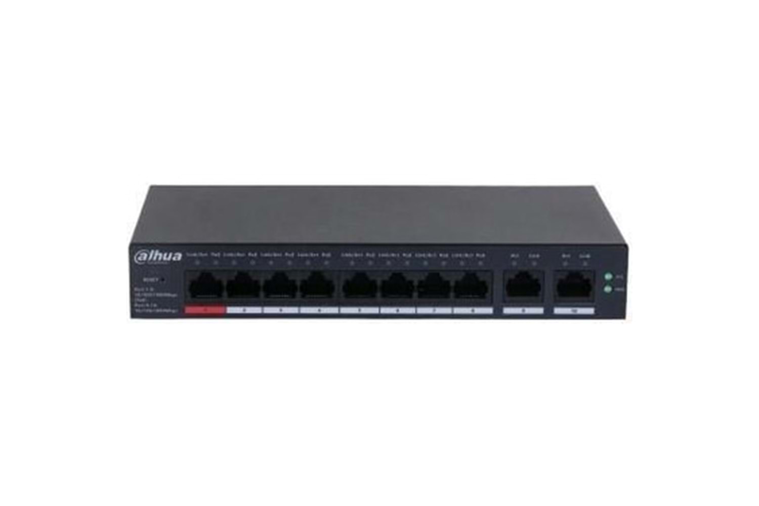 Dahua CS4010-8GT-110 8 Port PoE'li 10 Port Gigabit Bulut Yönetimli Poe Switch