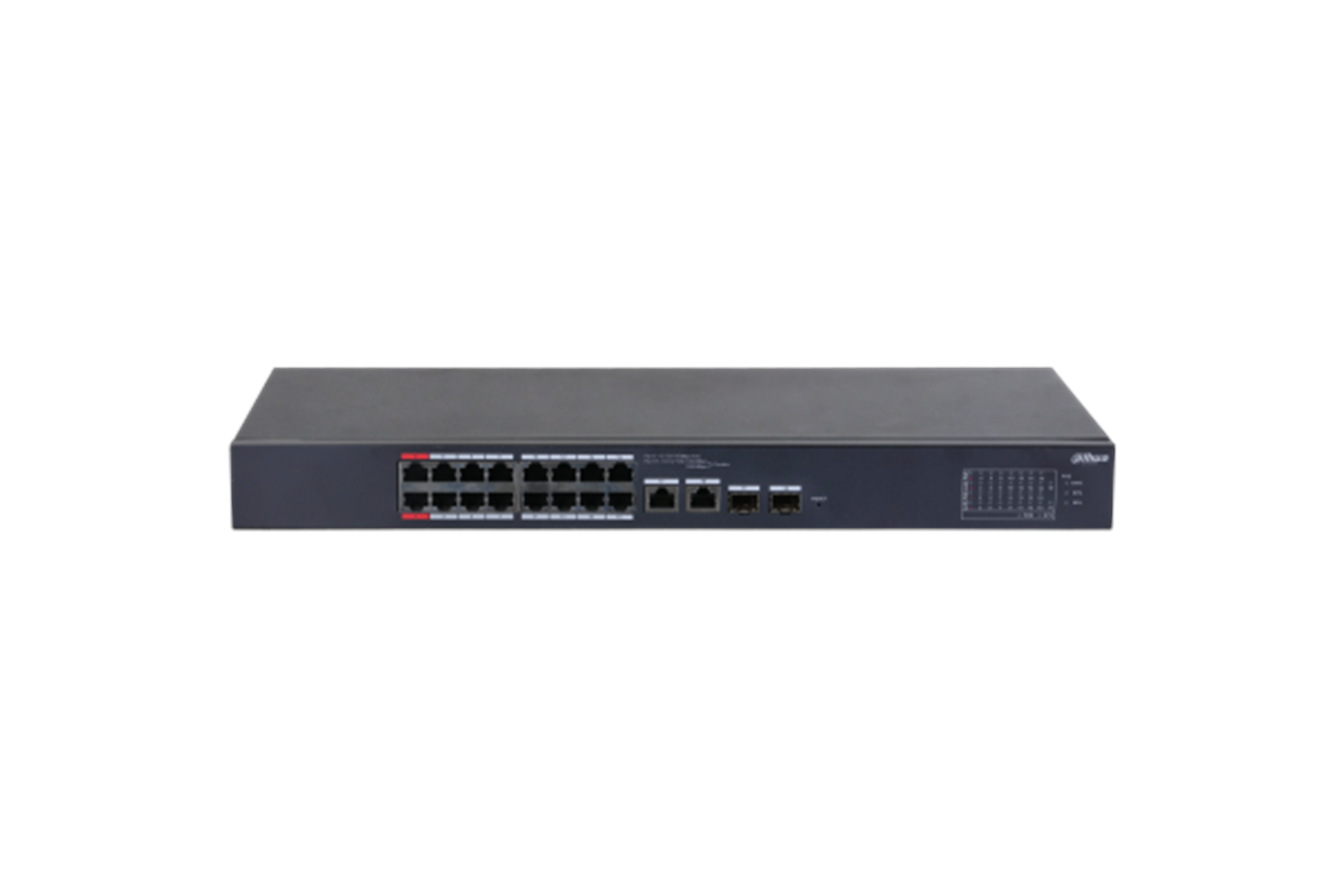 Dahua CS4218-16ET-190 18-Port Bulut Yönetimli 16 Port PoE'li Switch