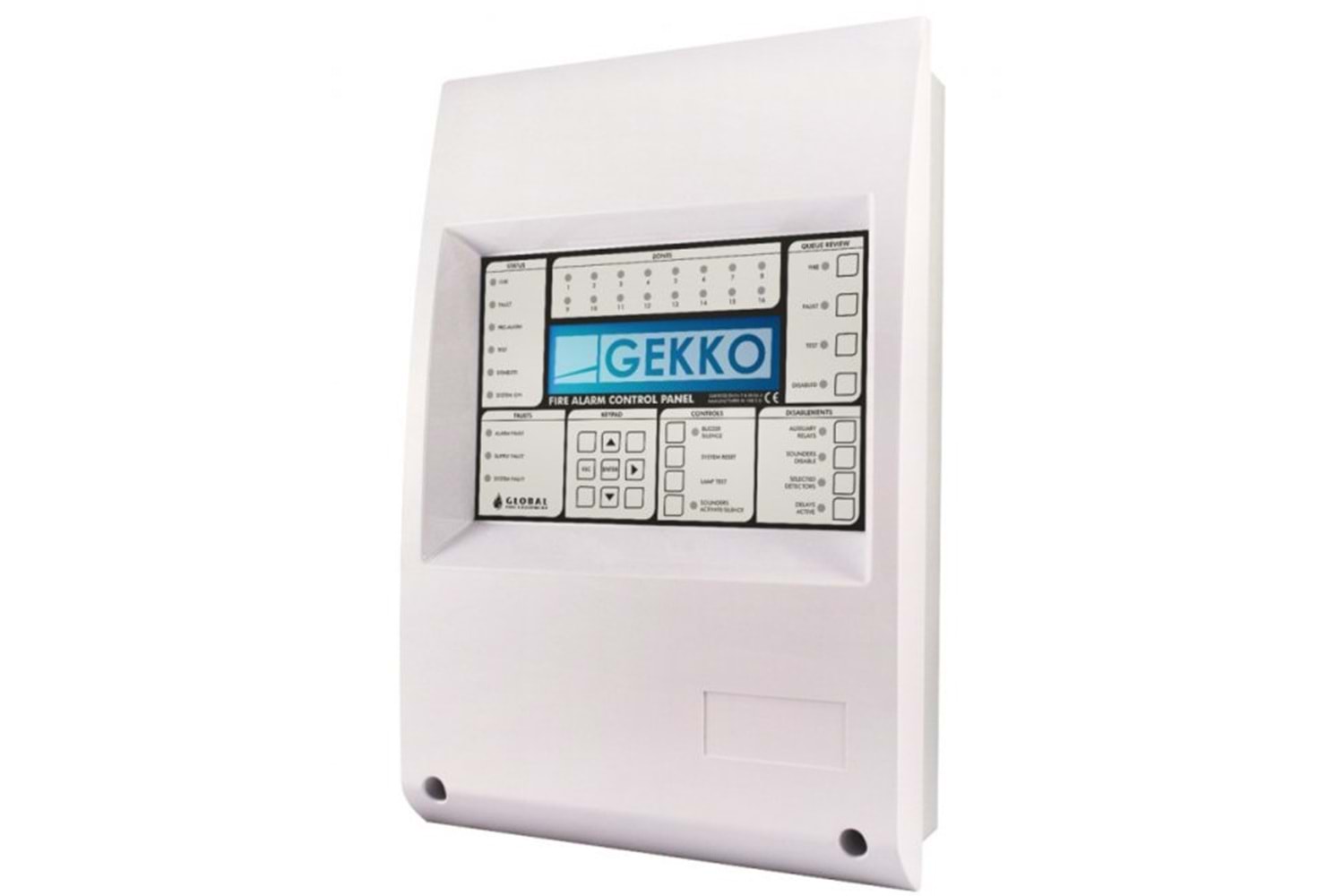 Global GFE GEKKO2 2 Loop Akıllı Adresli Yangın Alarm Kontrol Paneli