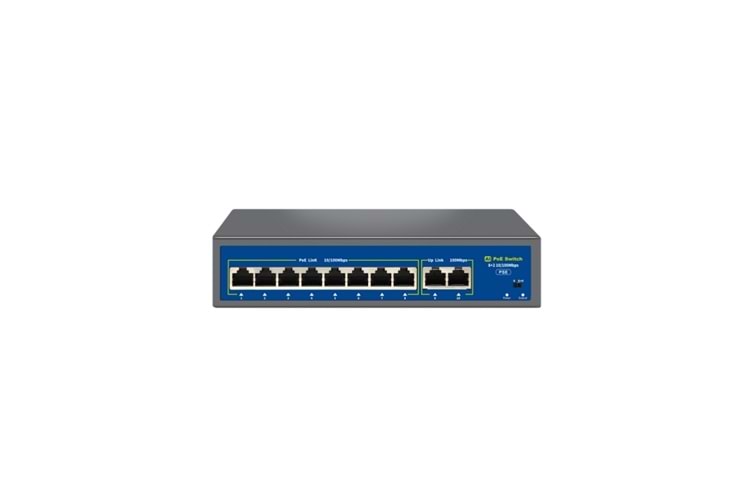 NV 8+2 Uplink Megabit Poe Switch