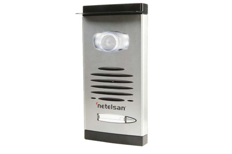 Netelsan Kameralı Analog Zil Paneli 1 Butonlu