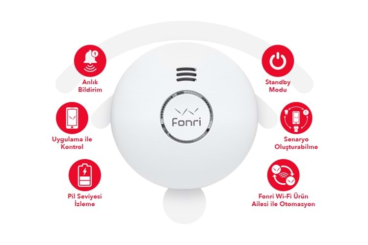 Fonri Wifi Akıllı Duman Dedektörü