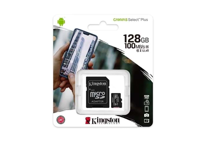 Kingston 128 Gb Mıcro Sd Hafıza Kartı