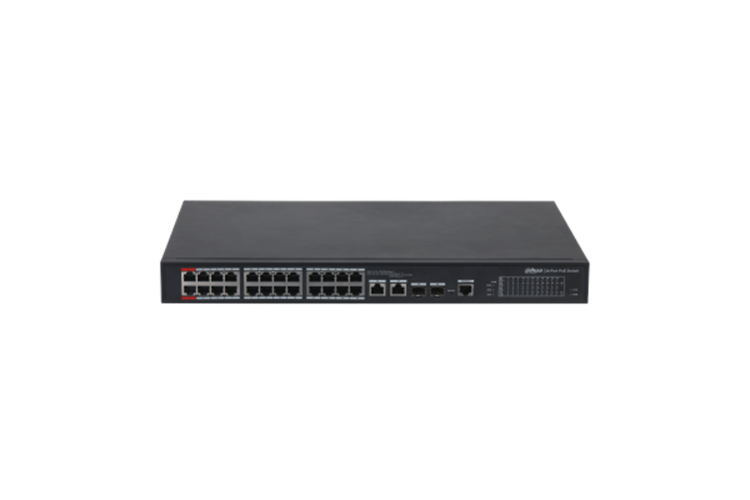 Dahua PFS4226-24ET-240 24-port 100 Mbps + 2-port Gigabit Yönetilebilir PoE Switch