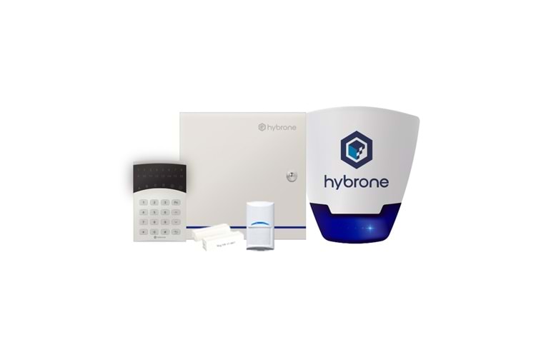 Hybrone HY-IA1008-LED1016 Kablolu Network Akıllı Hırsız Alarm Seti (Akü Dahil)