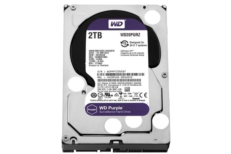 2 TB Hdd 7/24 Güvenlik Diski Distribitör Garantili