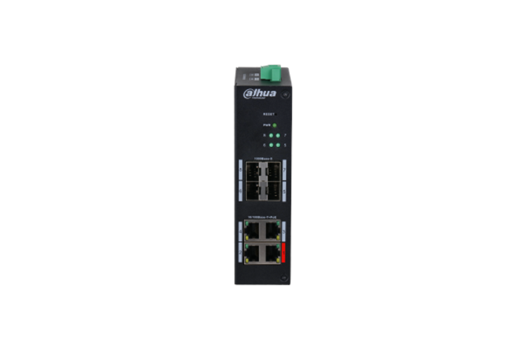 Dahua HS4408-4ET-96 4 Port Yönetilebilir PoE'li Switch