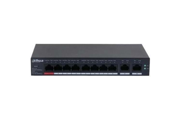 Dahua CS4010-8GT-110 8 Port PoE'li 10 Port Gigabit Bulut Yönetimli Poe Switch