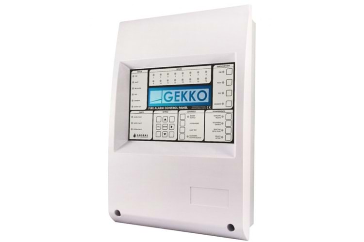 Global GFE GEKKO2 2 Loop Akıllı Adresli Yangın Alarm Kontrol Paneli