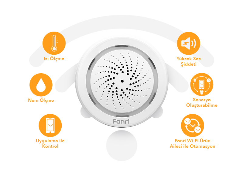 Fonri Wifi Akıllı İç Ortam Sireni
