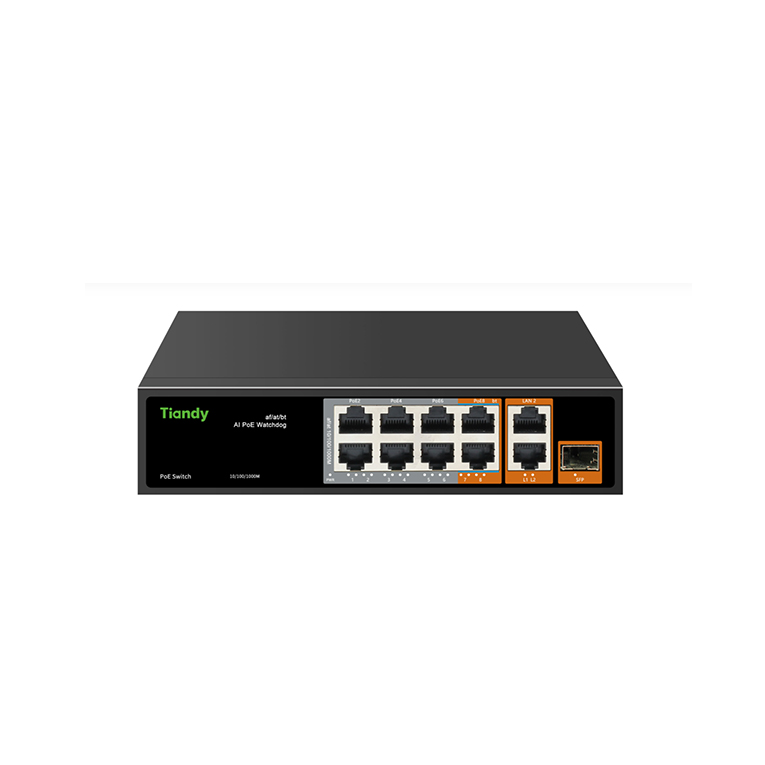 Tiandy PS-1006E2G 2G1SFP Poe Switch