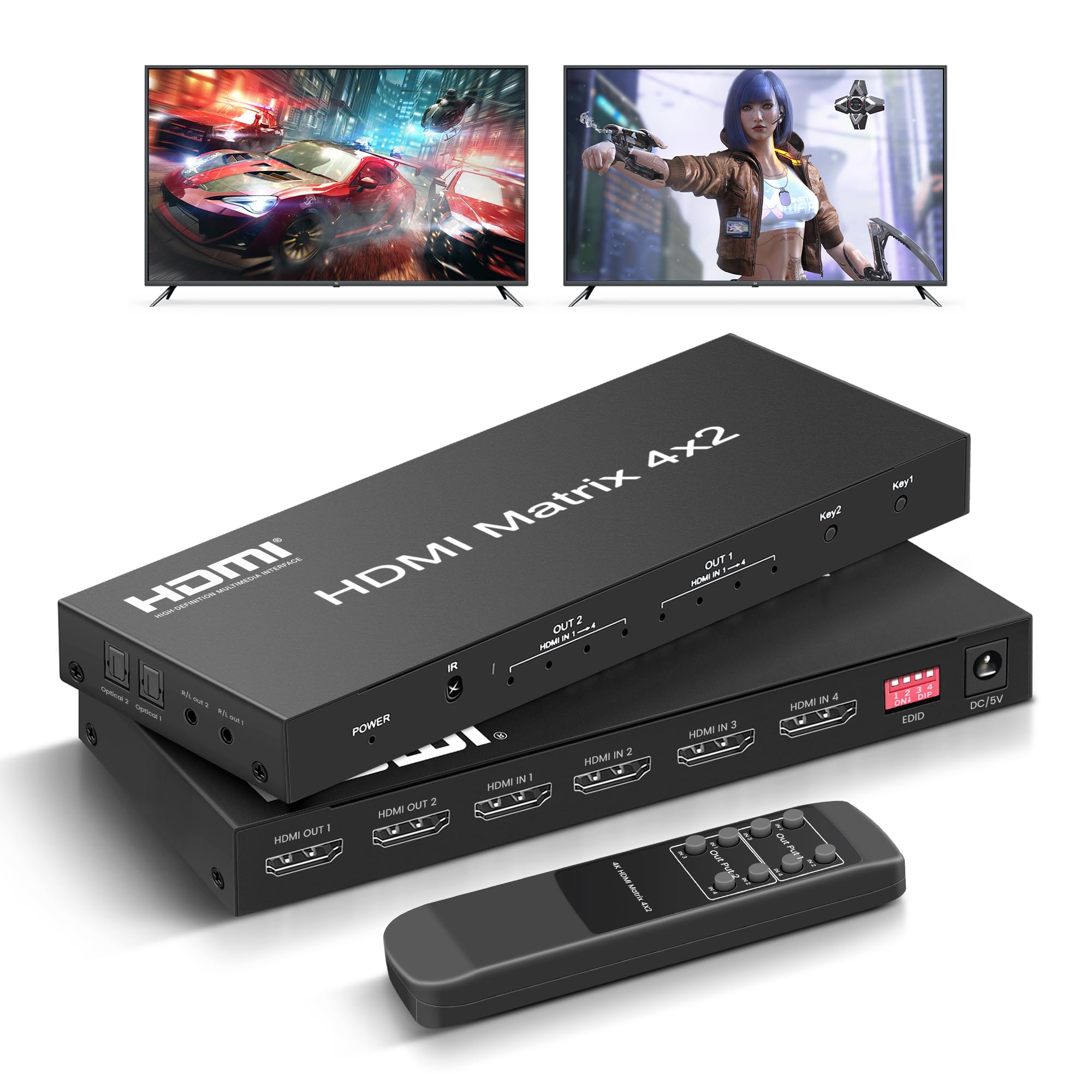 Hdmi Matrix 4X2 Extender