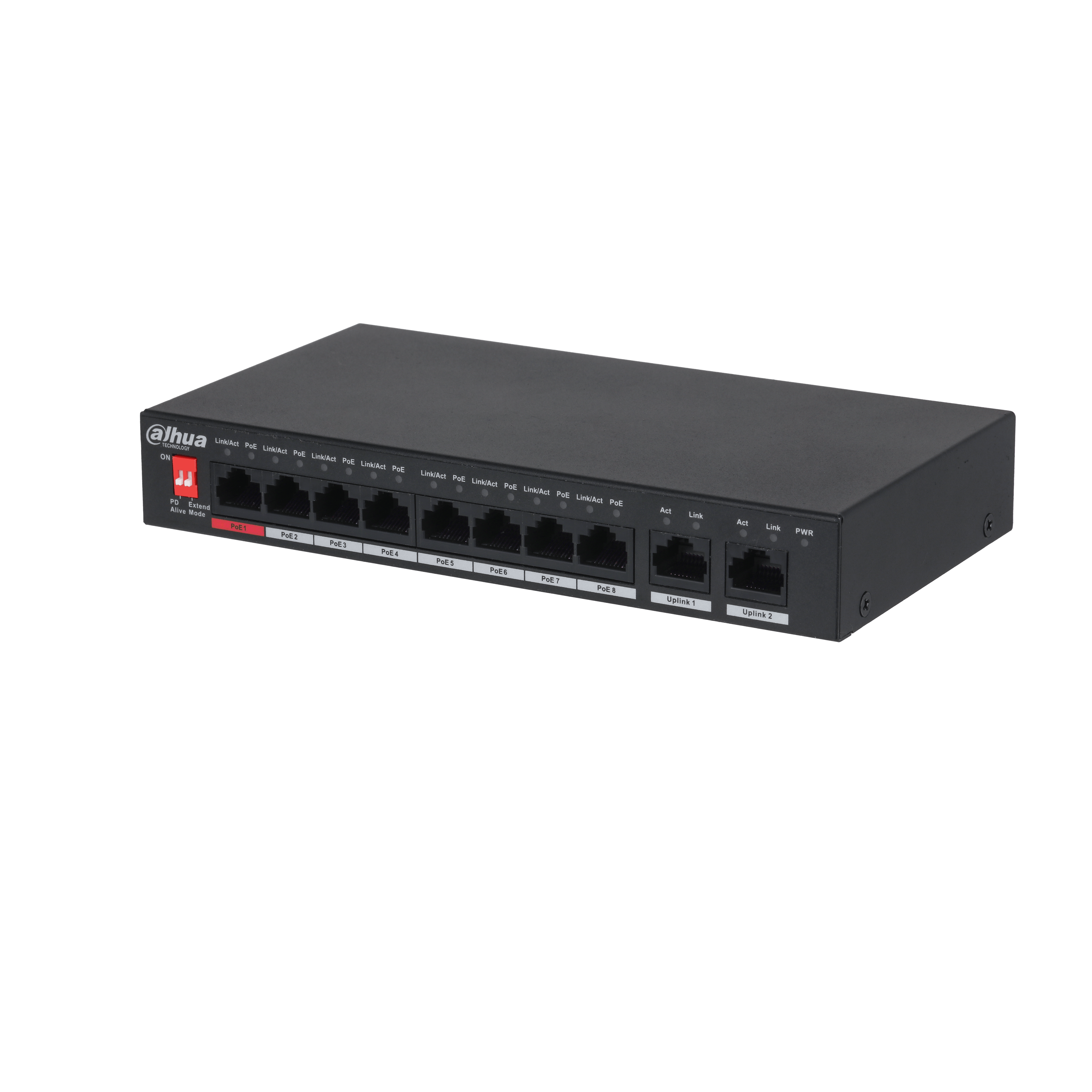 Dahua PFS3010-8ET-96 8 Kanal PoE Switch (8FE PoE+2GE)
