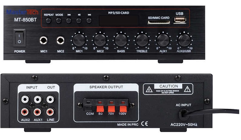 Mastertech MT-850BT Mixser Amfi