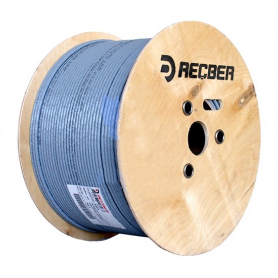 Reçber 23 Awg Siyah Dış Ortam %100 Bakır Cat6 Kablo