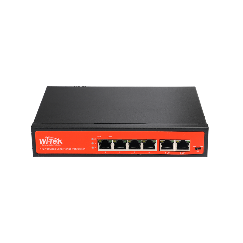 Wİ-TEK PS205H V2 4+2 4FE+2FE 250M Economic PoE Switch