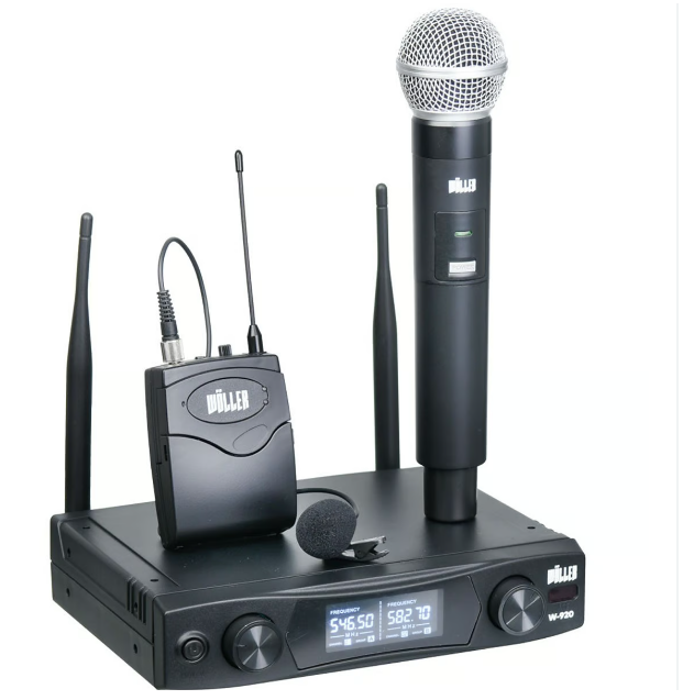Wöller W-920Ey 1 El 1 Yaka Kablosuz Mikrofon Seti