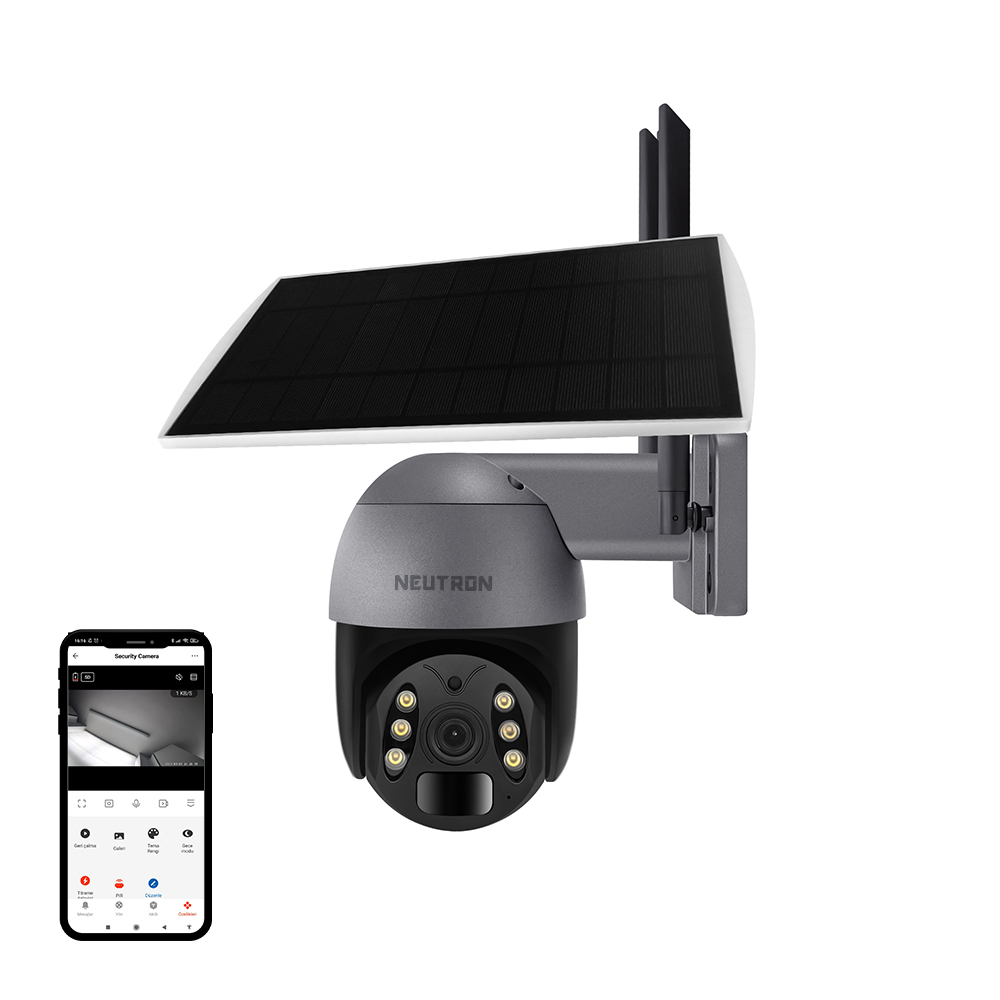 Neutron NTL-PT-10 3MP Solar 4G Akıllı Kamera