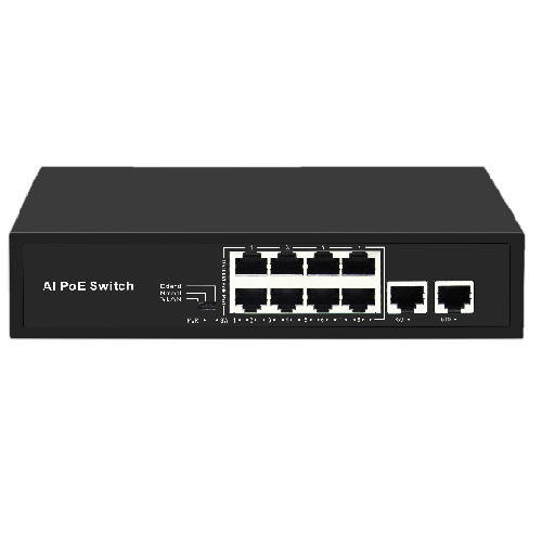 Radem 8+2 Megabit Poe Switch