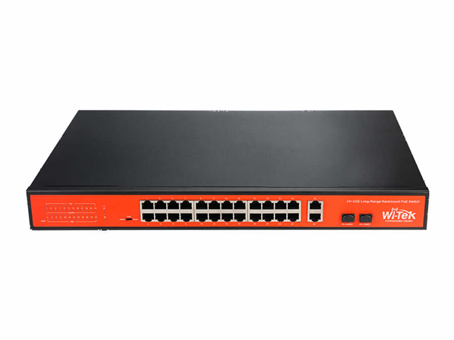 Wİ-TEK WI-PS526GH 24FE+1G+1CO Sfp Poe Switch