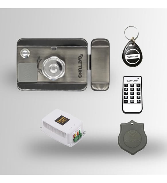 Gattung Akıllı Elektromekanik Kilit Seti Silver