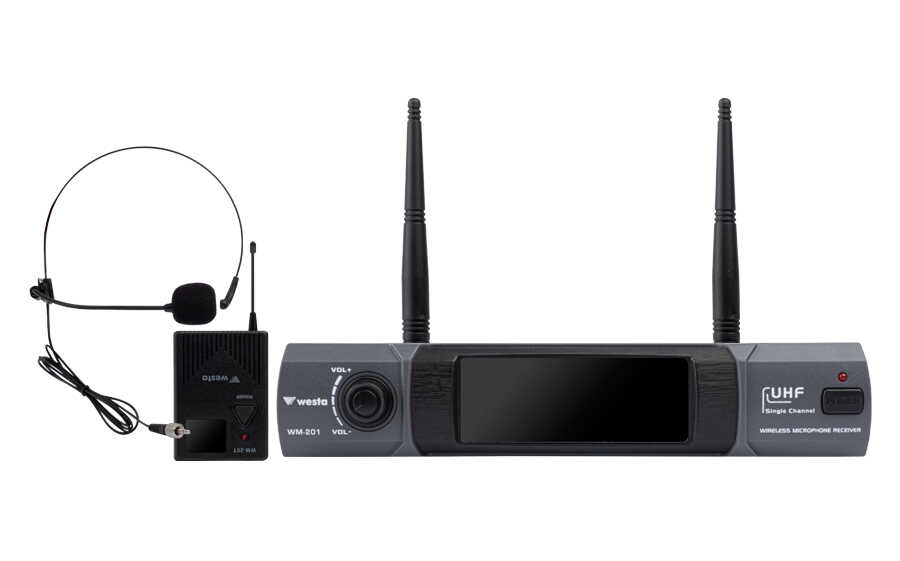 Westa WM-201T 1 Receiver+ 1 Lavalier(Yaka) Mikrofon
