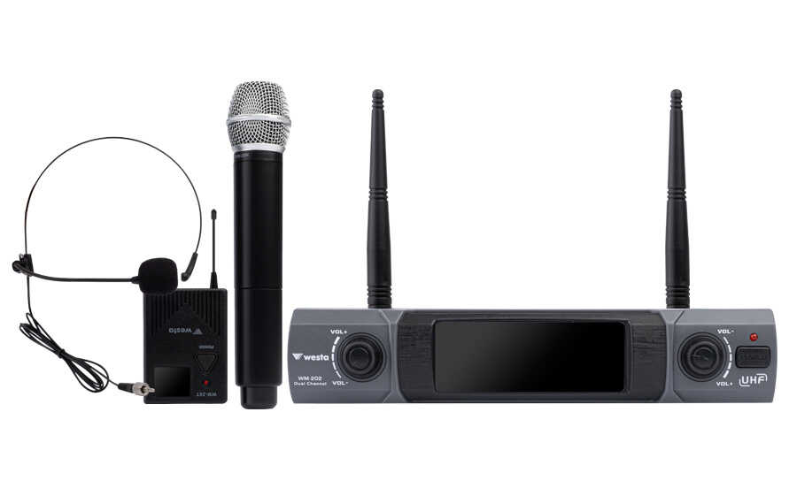 Westa WM-202HT 1 Receiver+ 1 Lavalier(Yaka) Mikrofon