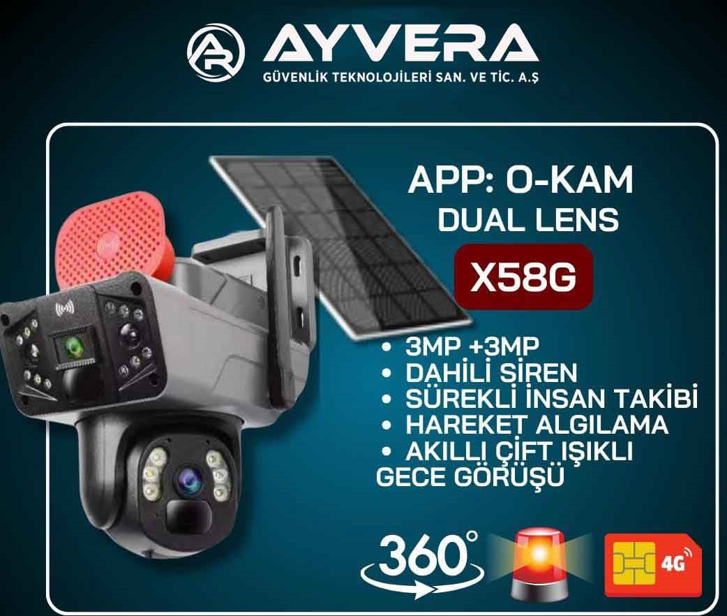 X5 Tech X58G 4G Solar Kamera