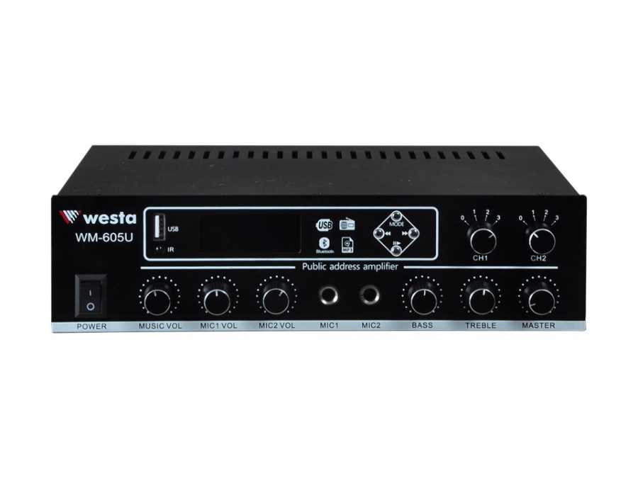Westa WM 605U 2 Bölgeli 100W Amfi