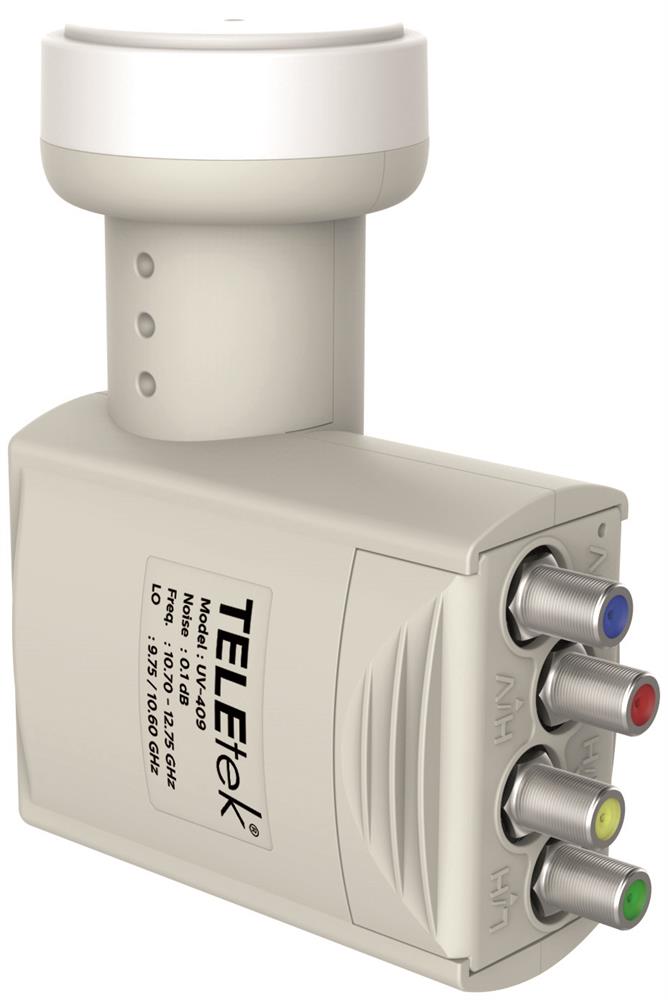 TelEtek Uv-409 Dört Çıkış Quattro LNB