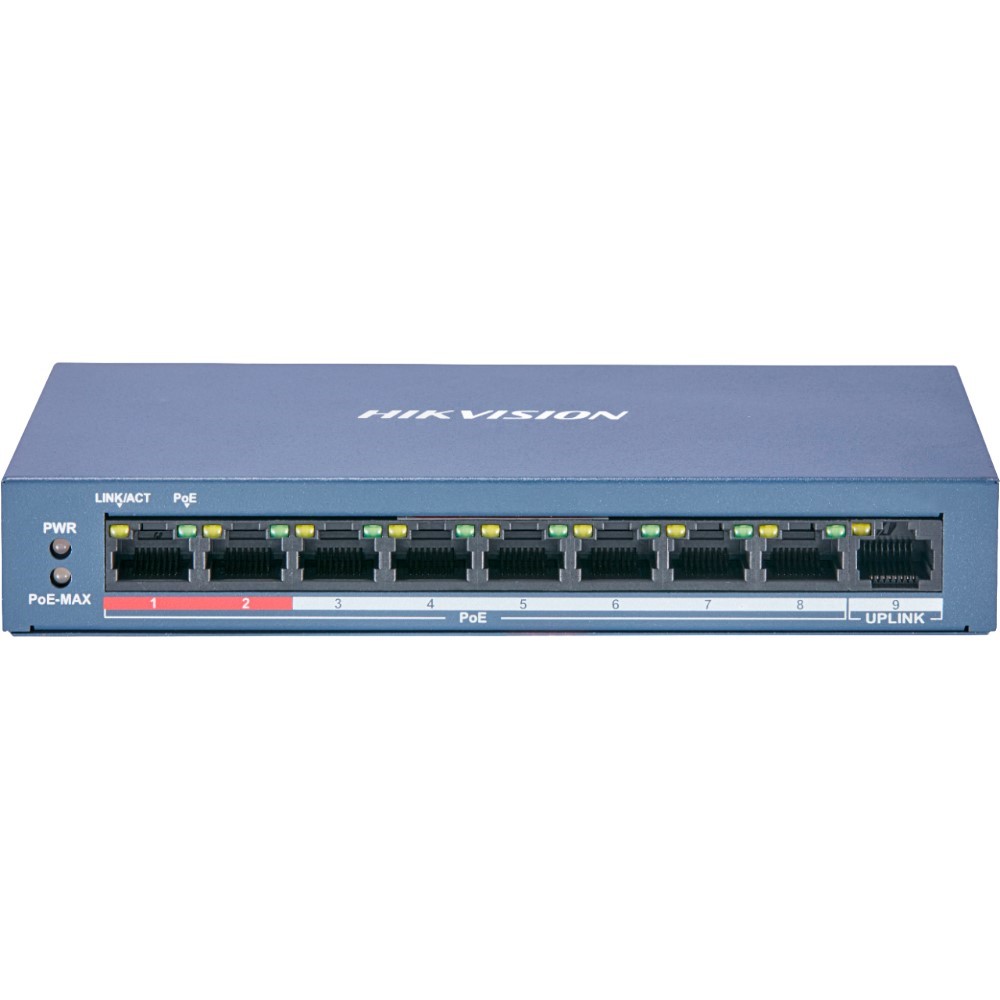 Hikvision DS-3E0510P-E/M 8 Port Full Gigabit Poe Switch