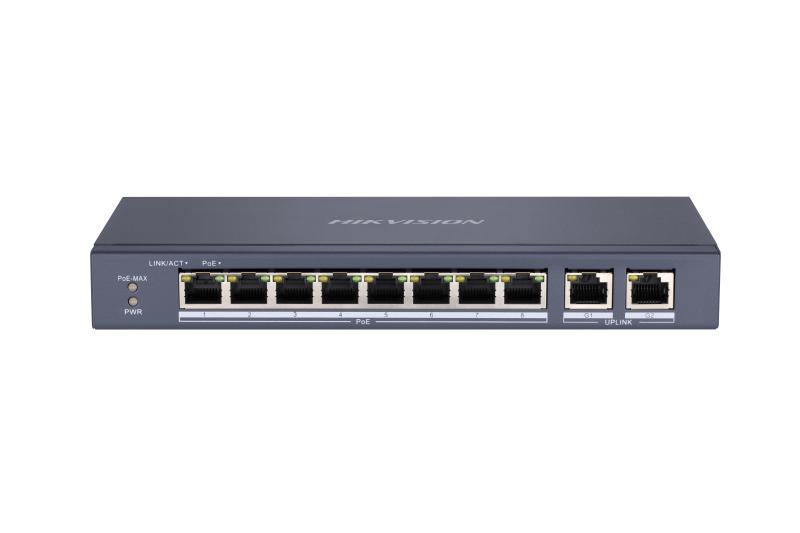 Hikvision DS-3E1310P-EI/M 8 Port+2 Gigabit Poe Switch