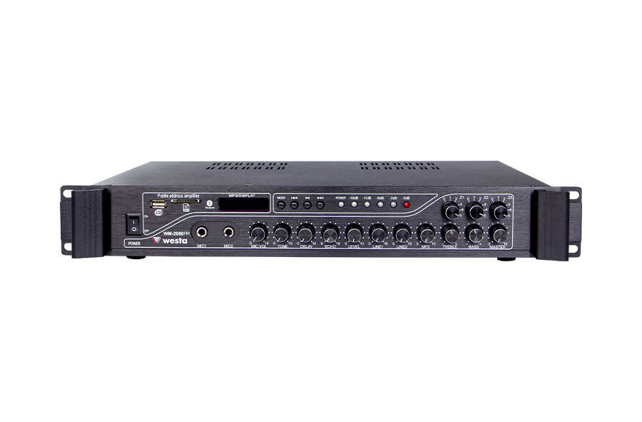 Westa Wm-2080Fm 3 Bölgeli Fm Radyolu 100-200W Mixer Amfi