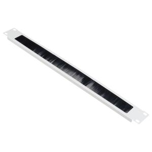 1U 19” Patch Cord Girişi İçin Fırçalı Organizer