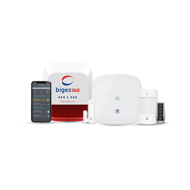 Biges BGS365-4GXLW Akıllı 4G Hırsız Alarm Seti + Siren