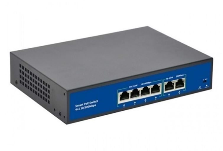 Radem 4+2 Megabit Poe Switch