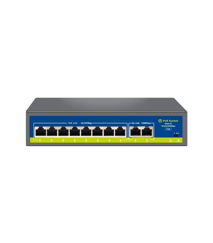 NV 8+2 Uplink Gigabit Poe Switch